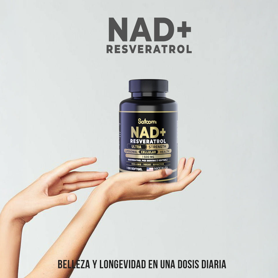 NAD+ Resveratrol - Suplemento Antioxidante para Energía y Longevidad