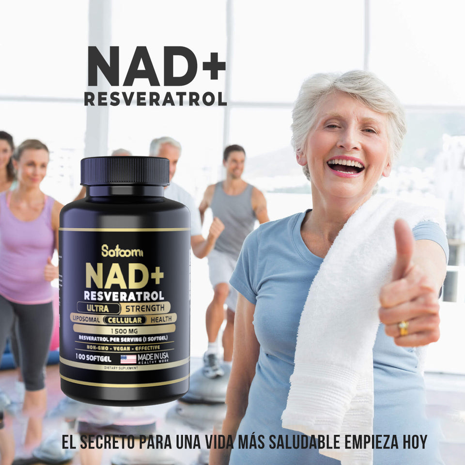 NAD+ Resveratrol - Suplemento Antioxidante para Energía y Longevidad